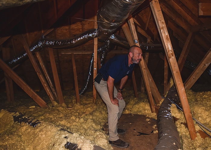 Residential Inspector of America attic inspection